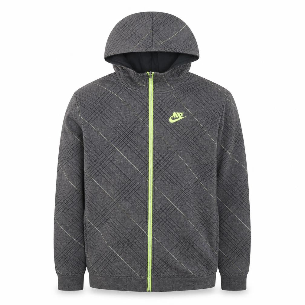 Nike Teens Grey Full Zip Hoodie XL Logo Sportswear
