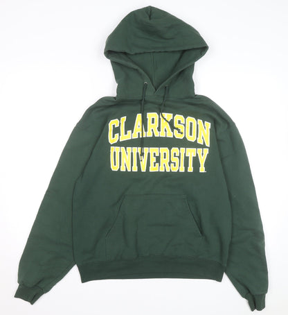 Champion Mens Green Hoodie Clarkson University Pullover Size M