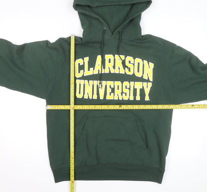 Champion Mens Green Hoodie Clarkson University Pullover Size M