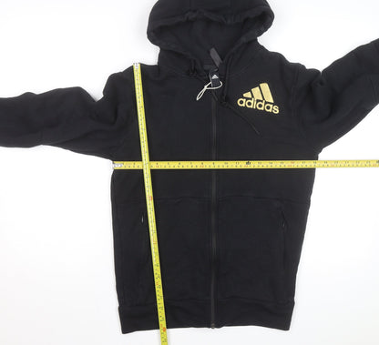 Adidas Men's Black Full Zip Hoodie Small Sports Sweatshirt