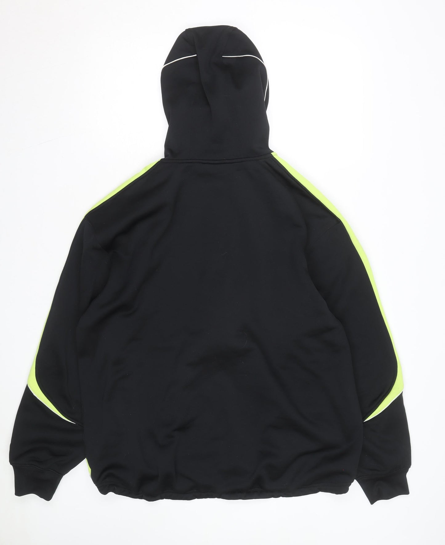 adidas Men's Black Full Zip Hoodie L Sports Fleece Sweatshirt