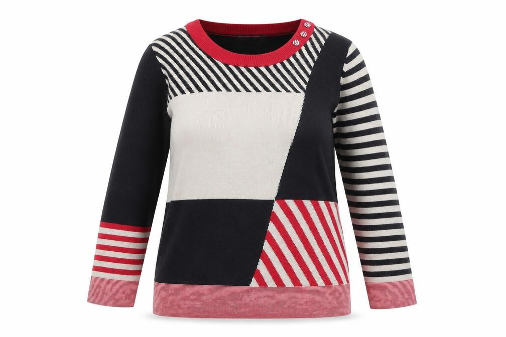 Marks & Spencer Women’s Multicoloured Striped Jumper Size 14