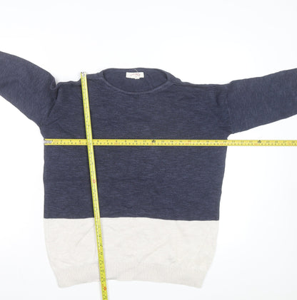 FatFace Men’s Blue Cotton Wool Pullover Jumper L