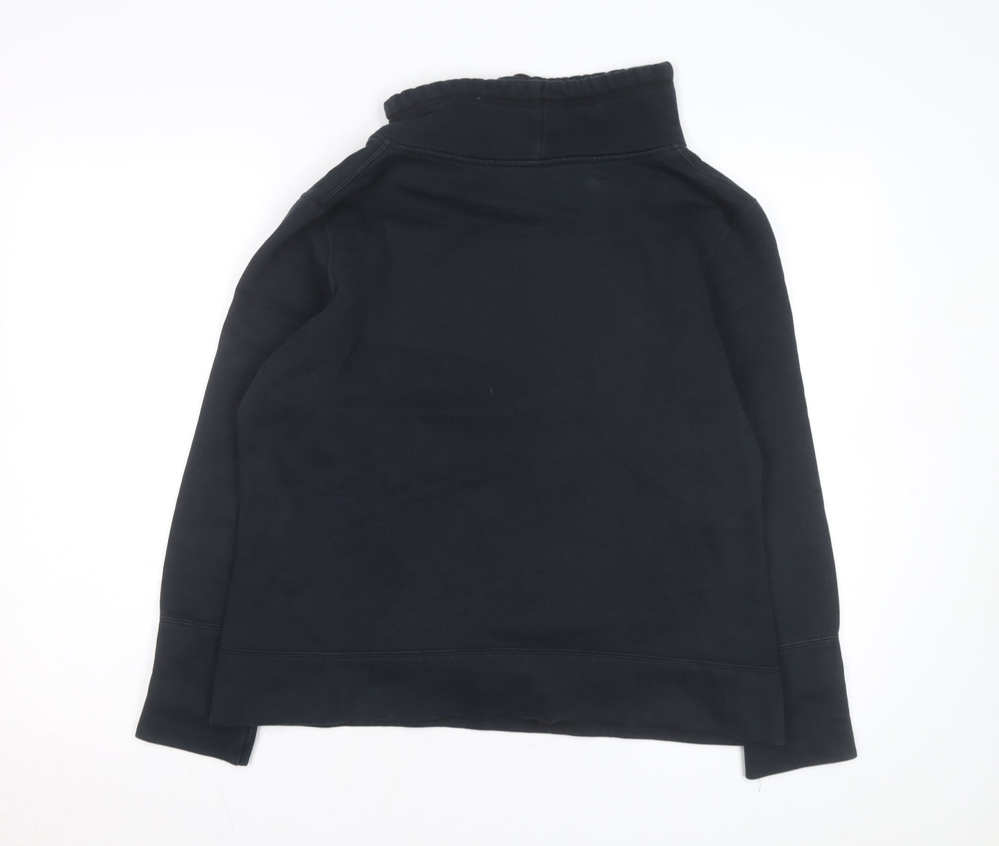 Puma Womens Black XL Pullover Sweatshirt Funnel Neck Logo Jumper