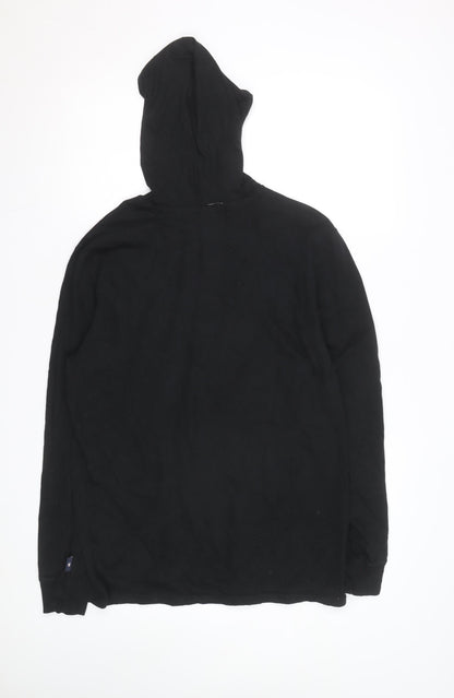 Champion Men's Black Pullover Hoodie L Logo Sportswear