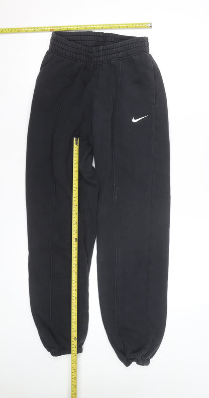 Nike Men's Black XS Fleece Sweatpants with Elastic Waist