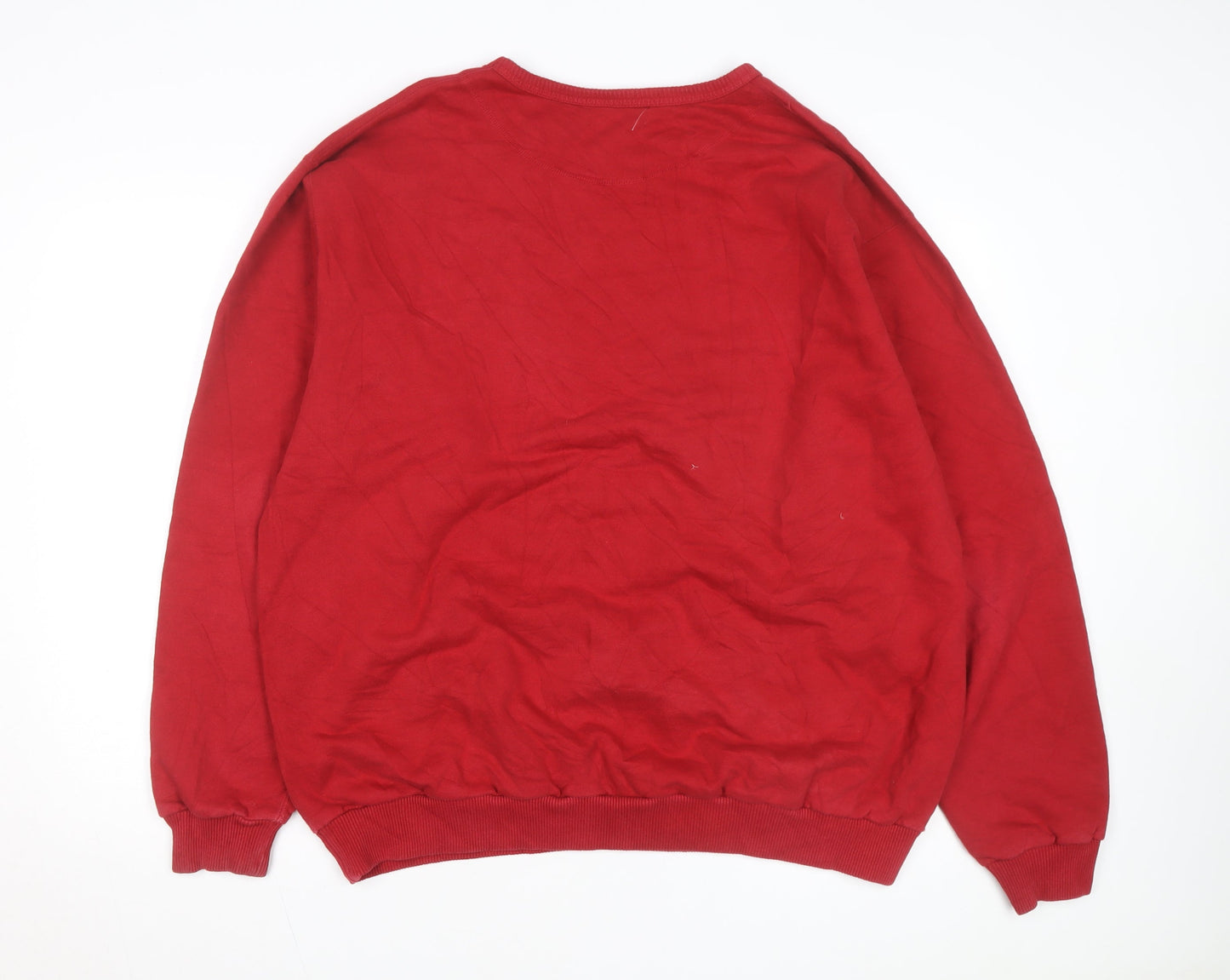 WindRiver Men's Red XL Pullover Cotton Sweatshirt