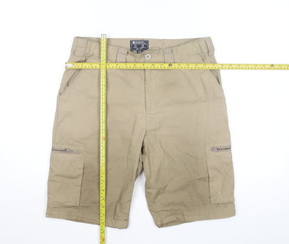 Mountain Warehouse Men’s Beige Cargo Shorts Size 32 Quick Dry Outdoor