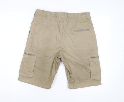 Mountain Warehouse Men’s Beige Cargo Shorts Size 32 Quick Dry Outdoor