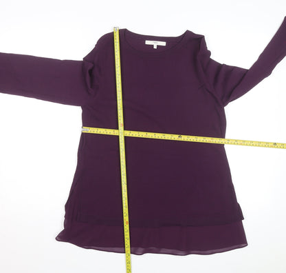 Next Women’s Purple Long Sleeve Crew Neck Pullover Jumper Size 12