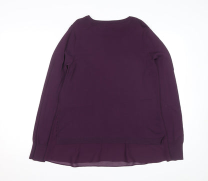 Next Women’s Purple Long Sleeve Crew Neck Pullover Jumper Size 12
