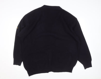 Paul & Shark Men’s Blue 2XL Cotton V-Neck Cardigan Jumper