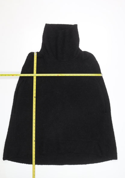 Next Women’s Black Roll Neck Cape Knit Jumper L