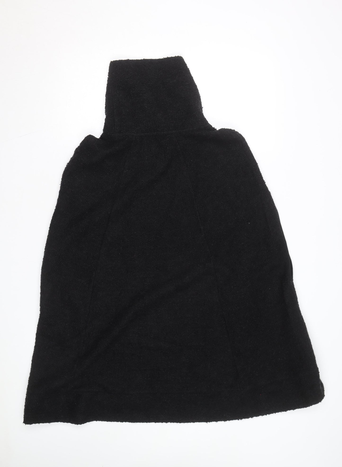 Next Women’s Black Roll Neck Cape Knit Jumper L