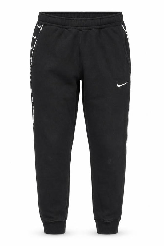 Nike Men's Black XS Jogger Fleece Trousers with Side Stripe