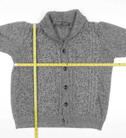 Primark Womens Grey Cable-Knit Button Cardigan XL