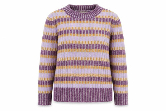 Woolovers Women's Multicoloured Striped Wool Blend Jumper XS