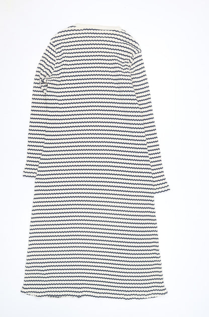 Marks and Spencer Women Petite Multicoloured Size 12 Knit Midi Shift Dress
