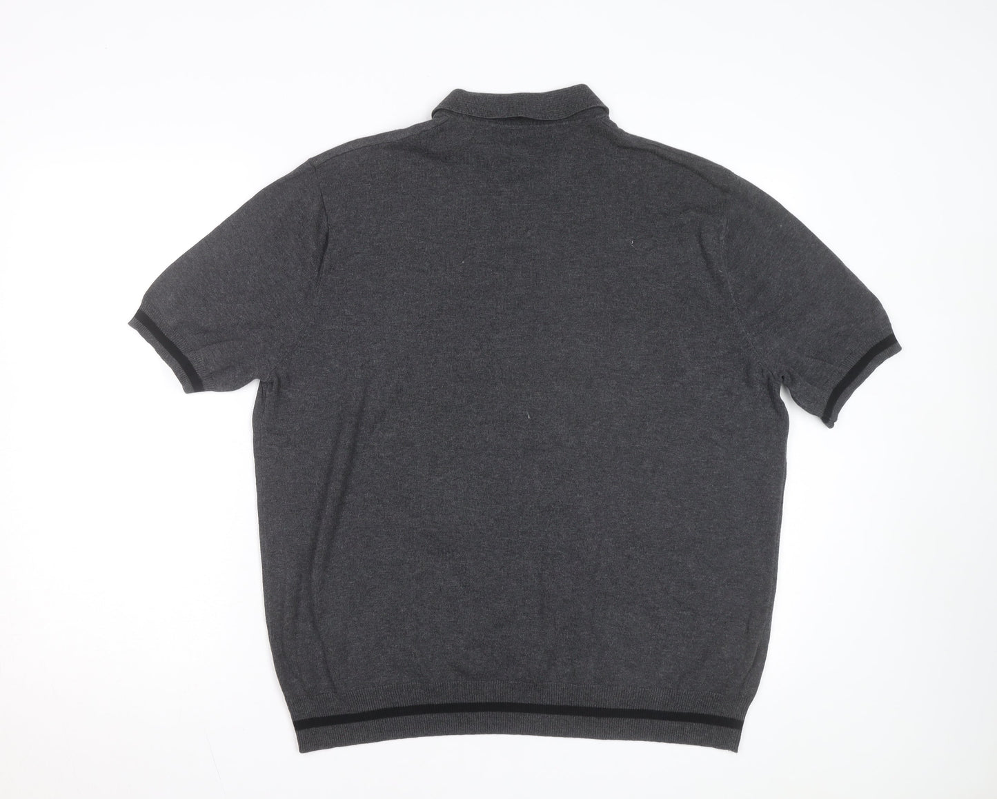 Fred Perry Men's Grey 2XL Cotton Polo Shirt