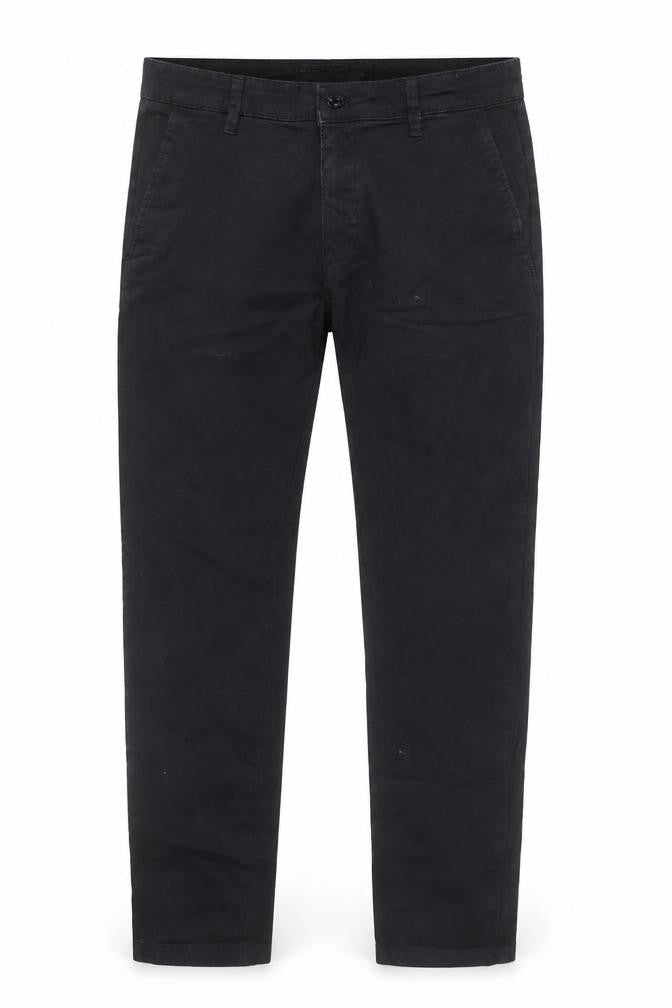 Zara Men Black Slim Fit Cotton Chino Trousers Size 32