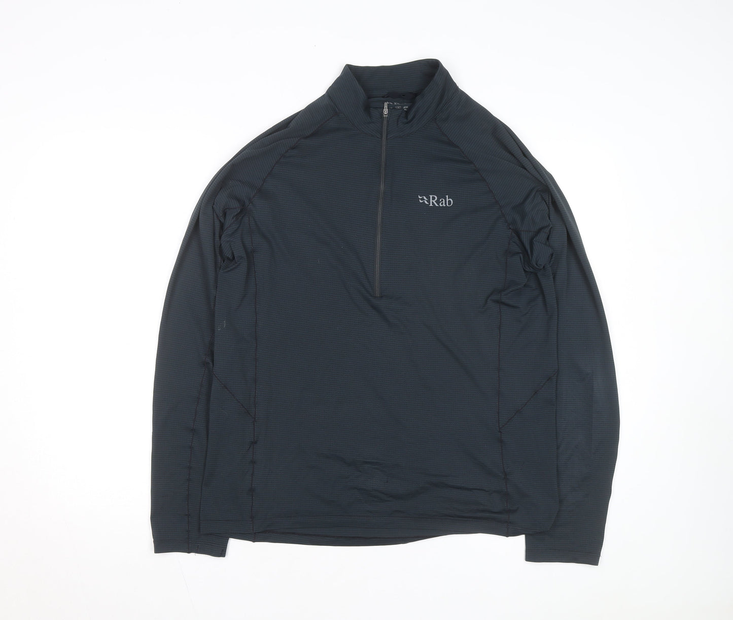 Rab Men's Black L 1/2 Zip Lightweight Activewear Jacket