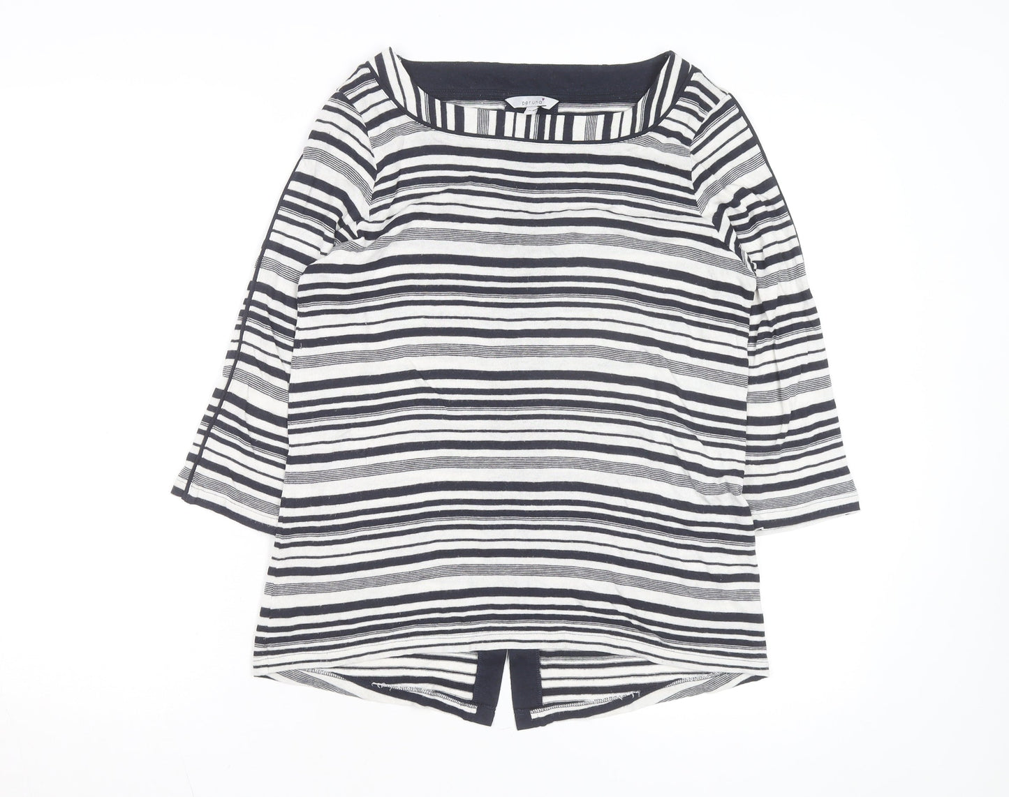 Marks and Spencer Per Una Women’s Multicoloured Stripe Boat Neck Jumper Size 14