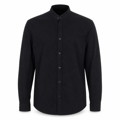 Zara Men Black Slim Fit Button-Up Long Sleeve Shirt L