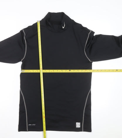 Nike Men's Black XL Pro Combat Dri-Fit Long Sleeve Compression Top