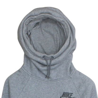 Nike Women Grey Long Sleeve Pullover Hoodie Size L