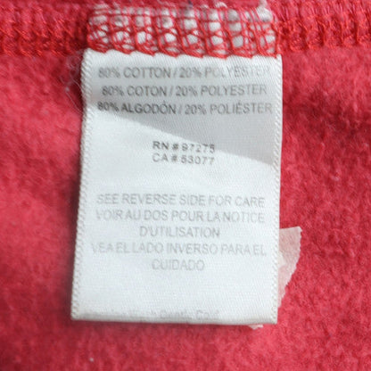 Fox Womens Pink Full Zip Hoodie Size L Cotton Blend Graphic Sweatshirt