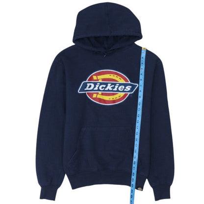 Dickies Men’s Blue Pullover Hoodie Small Graphic Logo Sweatshirt