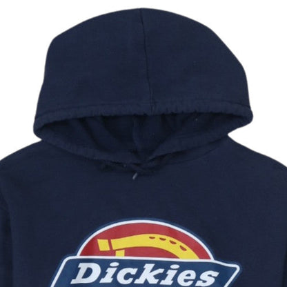 Dickies Men’s Blue Pullover Hoodie Small Graphic Logo Sweatshirt