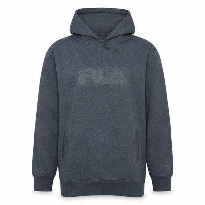 Fila Mens Grey Pullover Hoodie M Regular Fit Fleece Sweatshirt