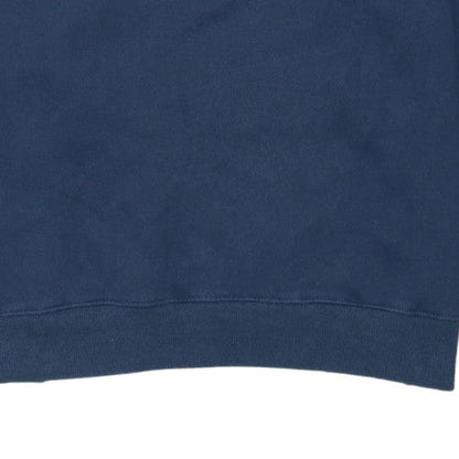 Elite Eleven Men’s Blue 1/4 Zip Collared Fleece Sweatshirt Size S