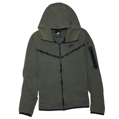 Nike Men's Green Full Zip Hooded Sweatshirt Size S