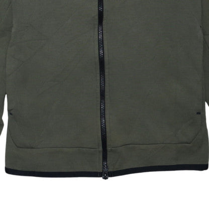 Nike Men's Green Full Zip Hooded Sweatshirt Size S