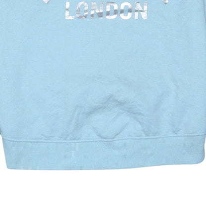 Lonsdale Women Blue Logo Crew Neck Sweatshirt Size 14