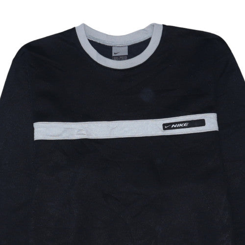 Nike Men's Black L Pullover Crew Neck Fleece Sweatshirt