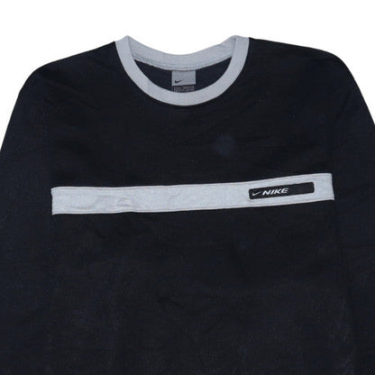 Nike Men's Black L Pullover Crew Neck Fleece Sweatshirt