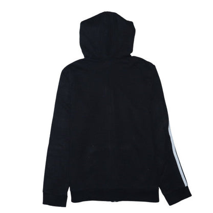 Adidas Womens Black Full Zip Hooded Sweatshirt Size M 12-14