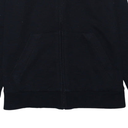 Adidas Womens Black Full Zip Hooded Sweatshirt Size M 12-14