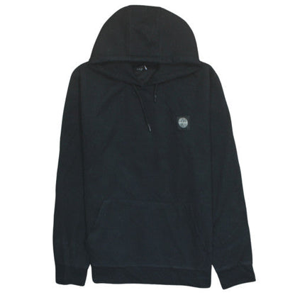 Stone Island Womens Black Pullover Hoodie L Graphic Print Cotton