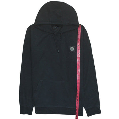 Stone Island Womens Black Pullover Hoodie L Graphic Print Cotton