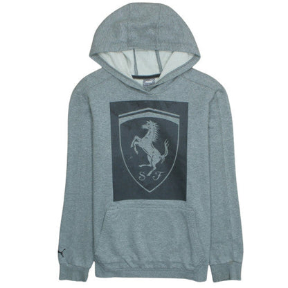Puma Ferrari Mens Grey 3XL Pullover Hoodie with Logo
