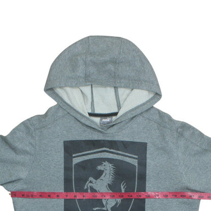 Puma Ferrari Mens Grey 3XL Pullover Hoodie with Logo