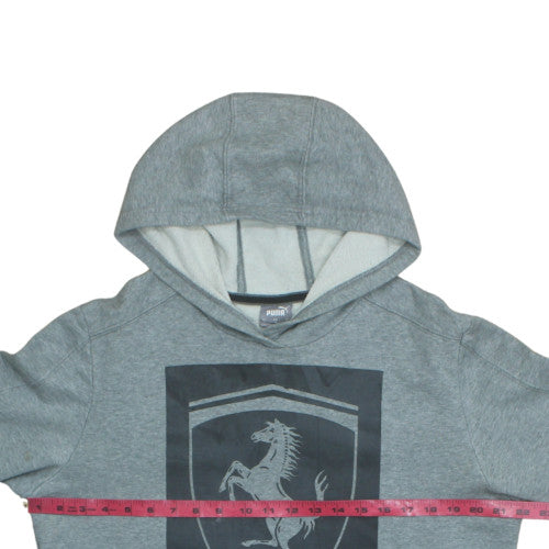 Puma Ferrari Mens Grey 3XL Pullover Hoodie with Logo