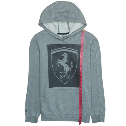 Puma Ferrari Mens Grey 3XL Pullover Hoodie with Logo