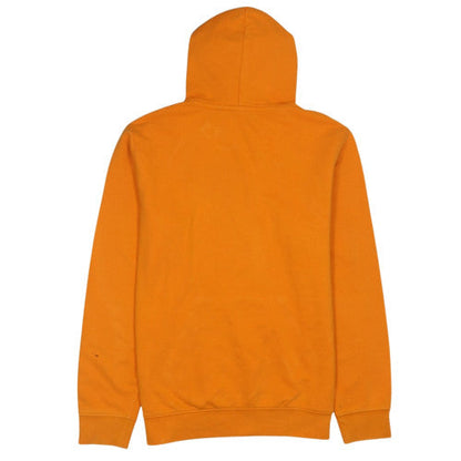 Champion Men's Orange Pullover Hoodie Size L Graphic Logo Fleece