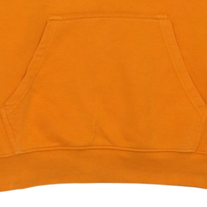 Champion Men's Orange Pullover Hoodie Size L Graphic Logo Fleece