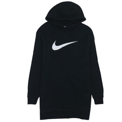 Nike Men’s Black Pullover Hoodie Small Logo Fleece Sweatshirt